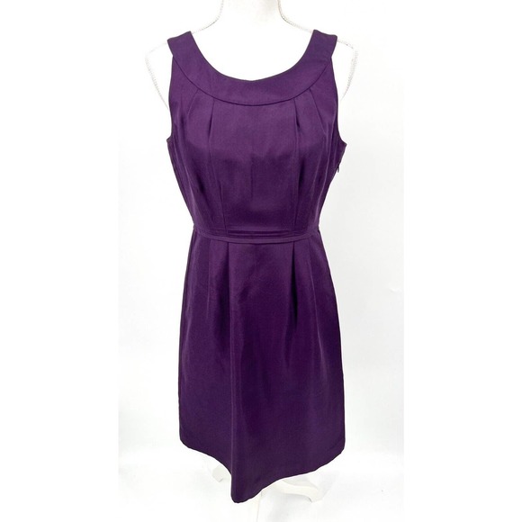 Boden Dresses & Skirts - Boden Midi Dress Womens Size 12R Maroon Sleeveless Silk Cotton Cocktail Party